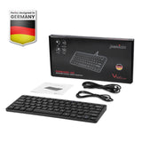 PERIBOARD-416 ミニキーボード ハブ4個付き パンタグラフキー USB-C/A ケーブル 英語配列キーボード