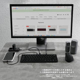 PERIBOARD-416 ミニキーボード ハブ4個付き パンタグラフキー USB-C/A ケーブル 英語配列キーボード