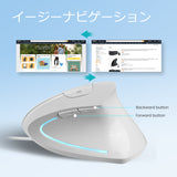 PERIMICE-513W エルゴノミクスマウス 有線 垂直型 エルゴノミクスデザイン ホワイト