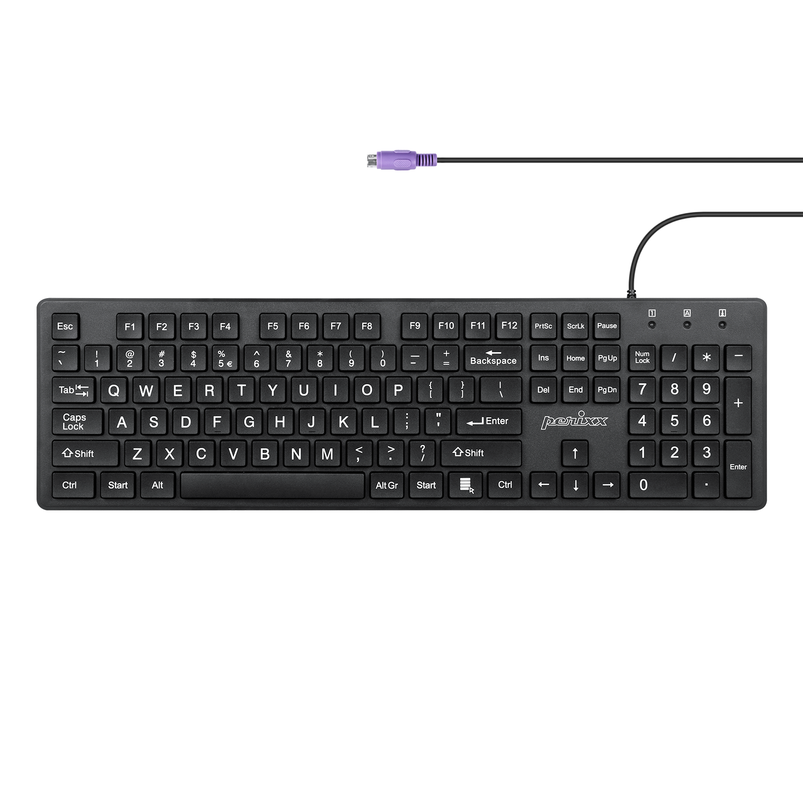 PERIBOARD-117P PS/2キーボード 有線 フルサイズ 英語配列 – Perixx Japan PERIBOARD-117P PS/2キーボード 有線 フルサイズ 英語配列 – Perixx Japan
