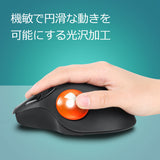 PERIPRO-303 OG 34 mm 交換用トラックボール 光沢仕上げ オレンジ