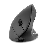 PERIMICE-713RX ワイヤレス充電式 エルゴノミクスマウス 有線およびワイヤレス充電機能 -充電パッド付属  ブラック