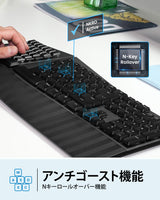 PERIBOARD-735 ワイヤレス人間工学設計メカニカルキーボード