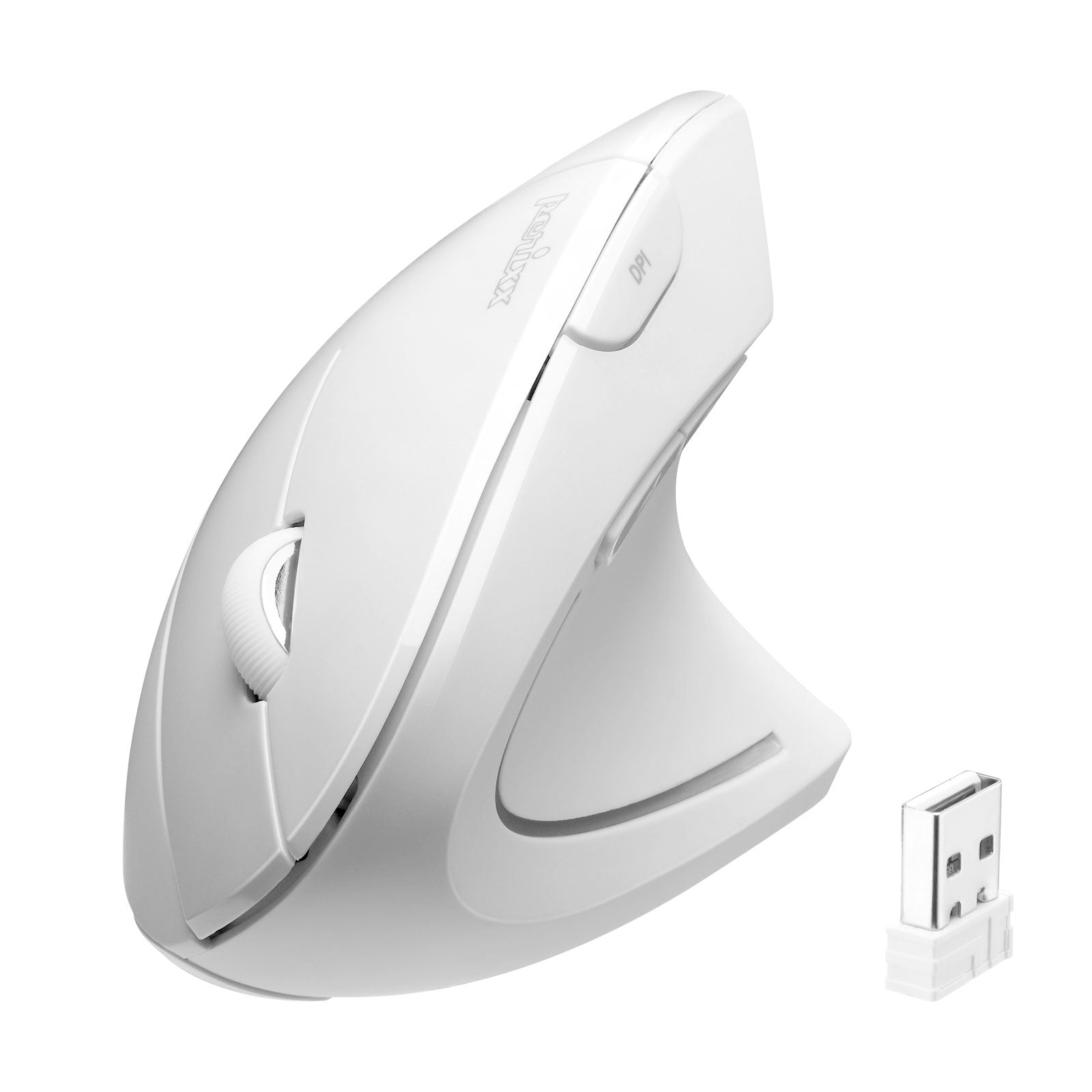 PERIMICE-713NW ワイヤレス エルゴノミクスマウス ホワイト Mサイズ