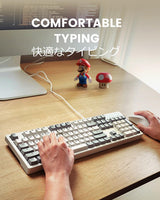 PERIBOARD-108 メカニカル キーボード フルサイズ Gateronスイッチ レトロ仕様