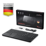 PERIBOARD-534 US タッチパッド付き有線コンパクトキーボード