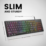 PERIBOARD-317RGB 有線バックライトUSBキーボード