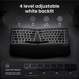 PERIBOARD-818US ワイヤレス コンパクト エルゴノミクスキーボード バックライト付き