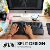 PX-ERGO-Mech PERIBOARD-835 ワイヤレス エルゴノミクス メカニカルキーボード Windows/ MacOS対応  米国英語配列