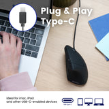 PERIMICE-513C 有線縦型USB-Cマウス Type C ブラック