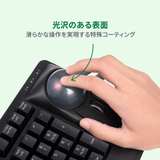 PERIPRO-304 55 mmトラックボール 光沢仕上げ グレー 55mmトラックボールマウスと互換性あり