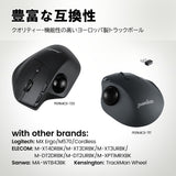PERIPRO-303GBK ブラック 34mmトラックボール 光沢仕上げ