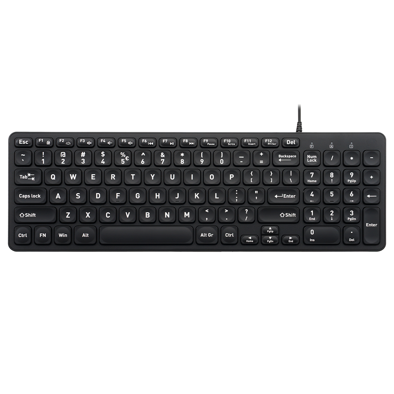 PERIBOARD-333 バックライトキーボード 有線 コンパクト 英語配列 PERIBOARD-333 バックライトキーボード 有線 コンパクト 英語配列