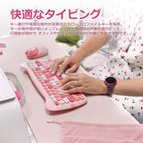 PERIDUO-715 ワイヤレス コンパクト キーボード・マウスセット 猫デザイン