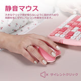 PERIDUO-715 ワイヤレス コンパクト キーボード・マウスセット 猫デザイン