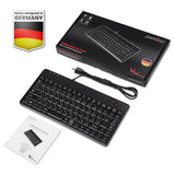 PERIBOARD-505HP トラックボール・USBハブ2個付きキーボード 業務用に最適