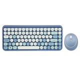 PERIDUO-713BL タイプライター風ワイヤレスミニキーボードマウスセット