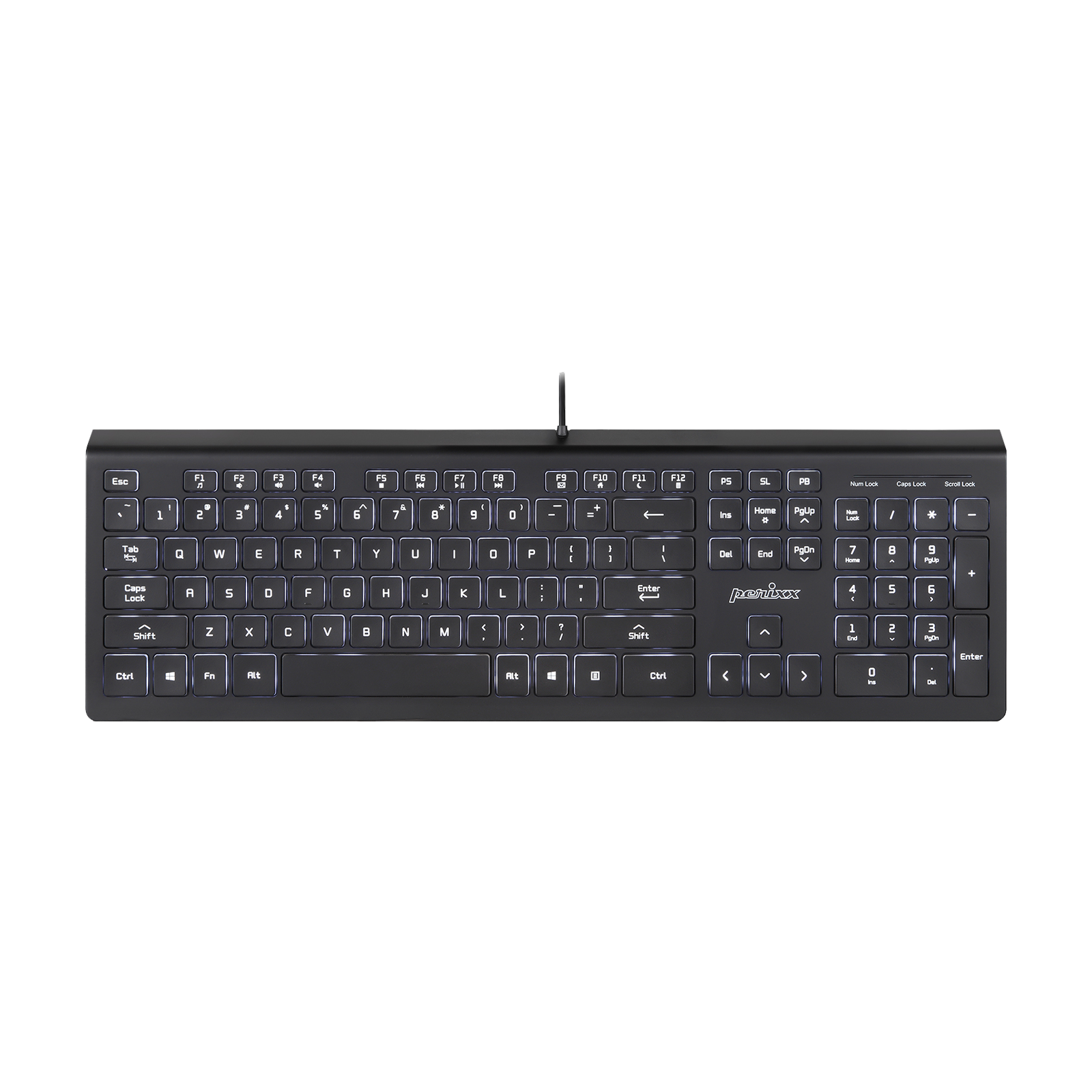 【終売】PERIBOARD-324 バックライト付 キーボード パンタグラフ 