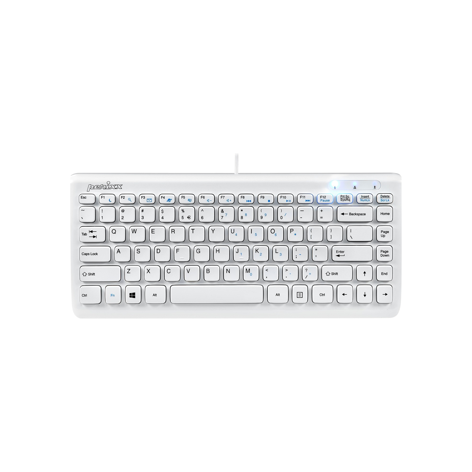 PERIBOARD-407W 有線ミニキーボード 英語配列 – Perixx Japan