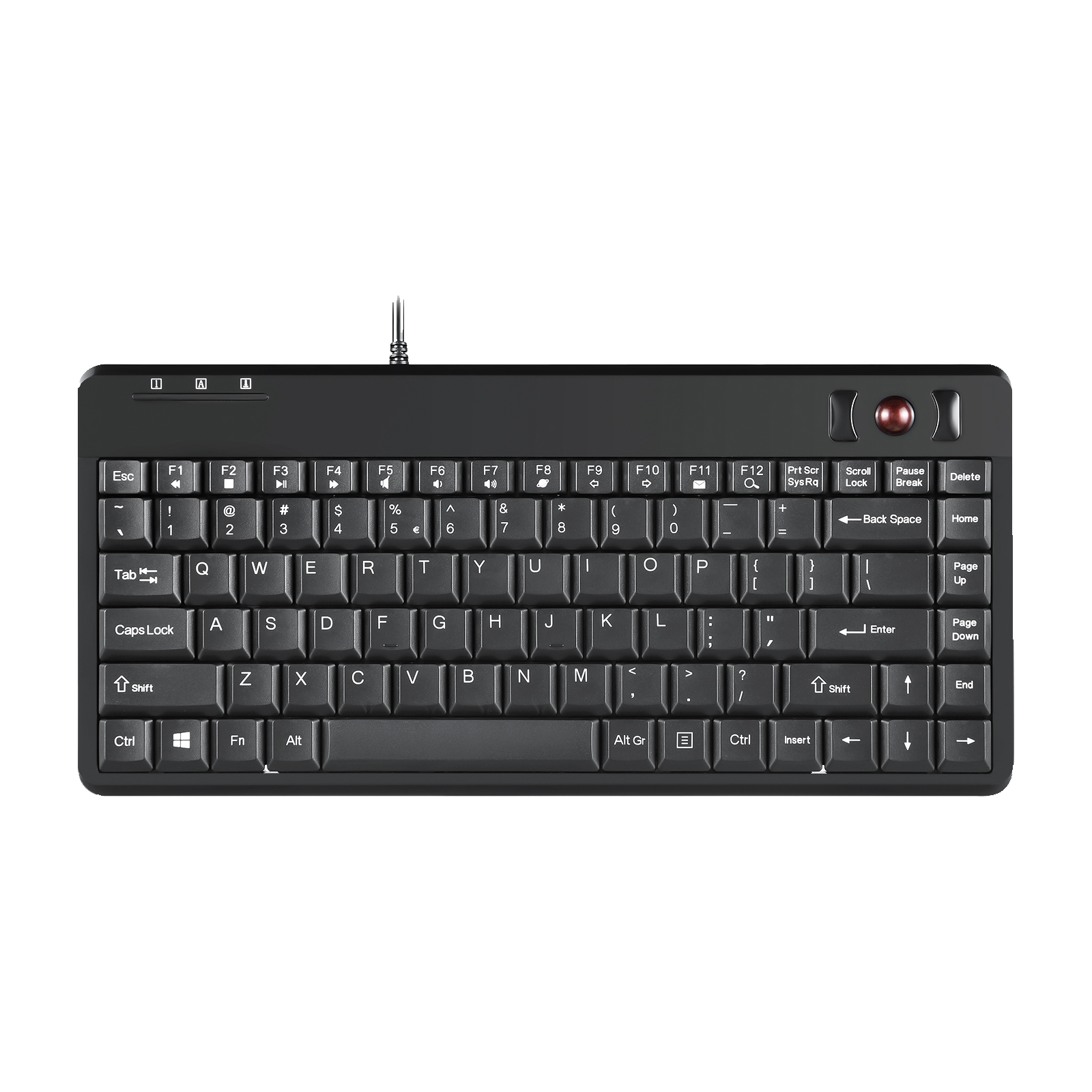 PERIBOARD-505HP トラックボール・USBハブ２個付きキーボード 業務用に最適 – Perixx Japan
