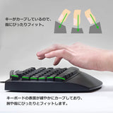 PERIBOARD-512B-有線エルゴノミクスキーボード