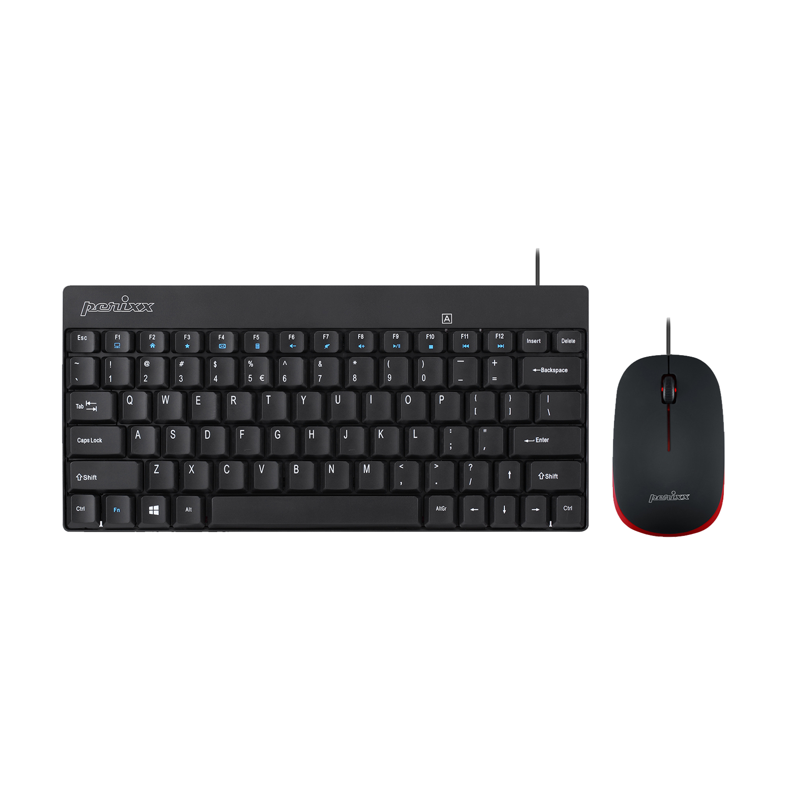 PERIDUO-212B 有線 ミニ USB キーボード マウスセット ブラック PERIDUO-212B 有線 ミニ USB キーボード マウスセット ブラック