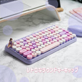 PERIDUO-713PP タイプライター風ワイヤレスミニ キーボード マウスセット