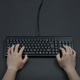 PERIBOARD-220H USBハブ付きキーボード 有線 コンパクト