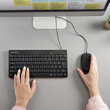 PERIDUO-212B 有線 ミニ USB キーボード マウスセット ブラック