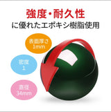 PERIPRO-303GN グリーン 34mm トラックボール 交換用 光沢仕上げ