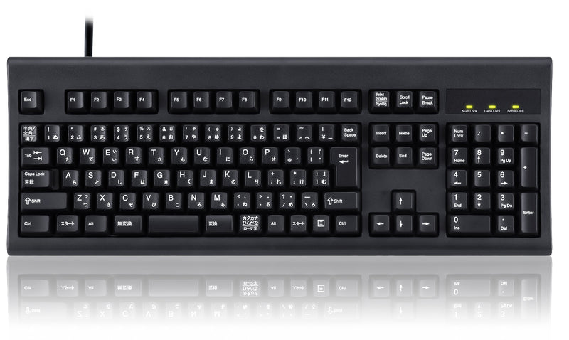 PERIBOARD-106B フルサイズ有線キーボード  最大1000万回のキーストローク