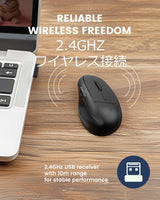 PERIMICE-608 ワイヤレス エルゴノミクス マウス　Mサイズ