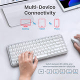 Perixx PERIBOARD-836 バックライトワイヤレスキーボード（US英語配列） 透明キー、USB-C充電、Windows・Mac・Android対応