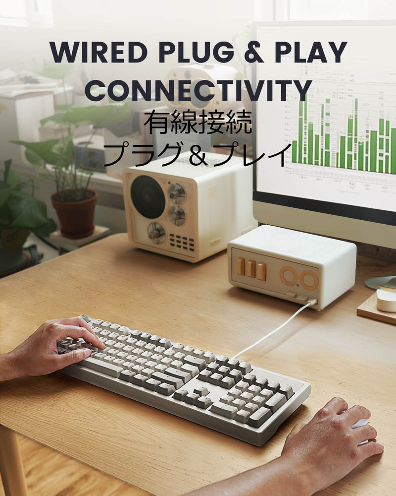 PERIBOARD-108 メカニカル キーボード フルサイズ Gateronスイッチ レトロ仕様