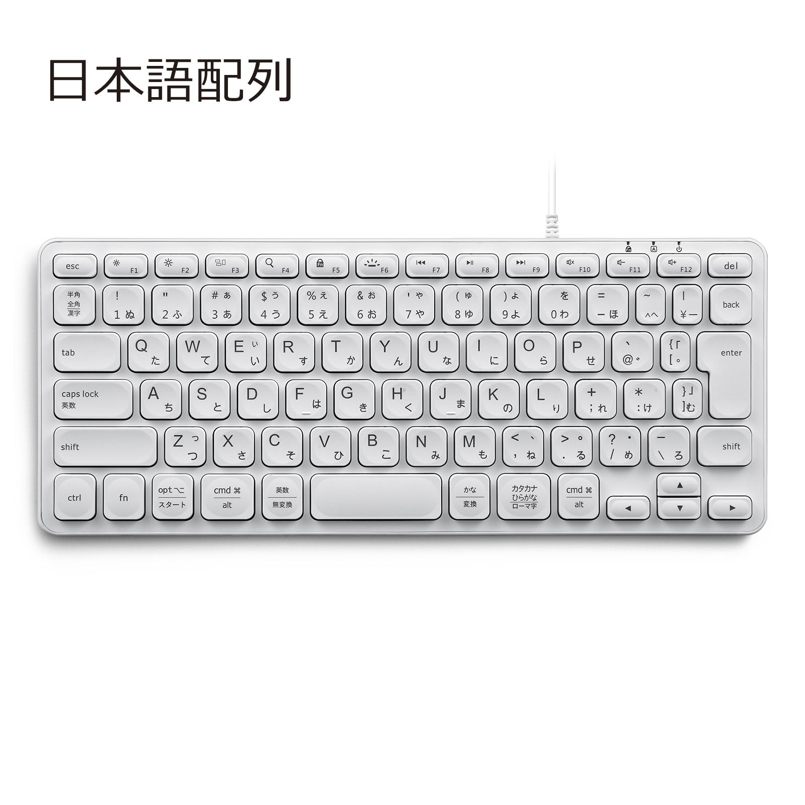 PERIBOARD-332MW 有線バックライト キーボード MacOS対応 – Perixx Japan