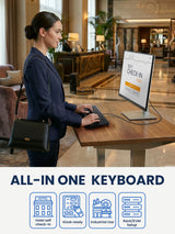 PERIBOARD-427 US トラックボール付き有線バックライトUSBキーボード