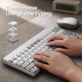 PERIDUO-712M ワイヤレス レトロ調 ミニ キーボード・マウスセット ベージュ