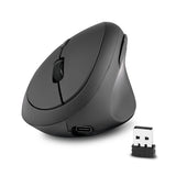 PERIMICE-719R ワイヤレス 2.4G 充電式エルゴノミックマウス