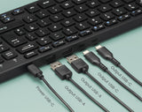 PERIBOARD-215BUS  USBハブ付きキーボード 有線 パンタグラフキー スリム