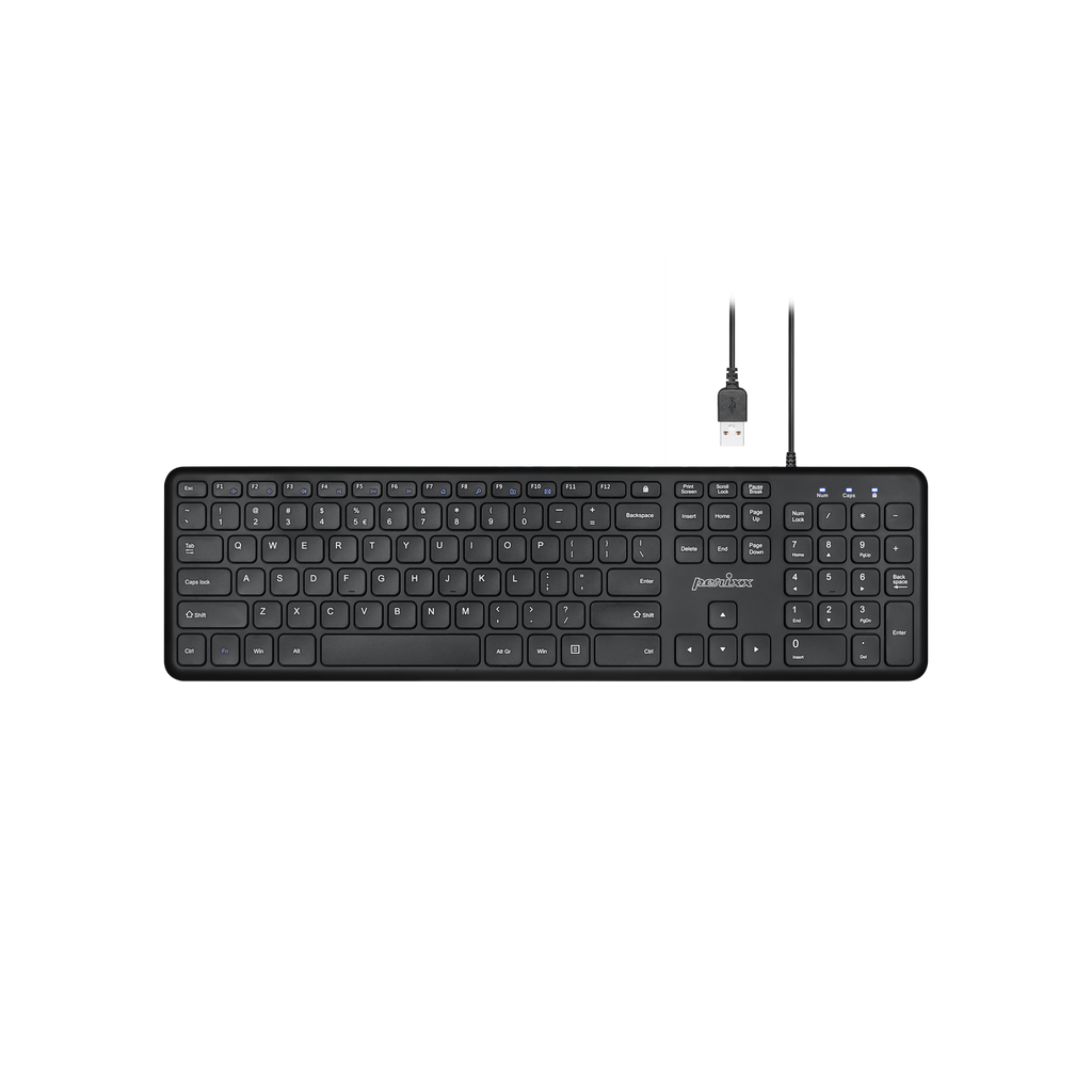 PERIBOARD-210 有線フルサイズキーボード スリムデザイン 静音