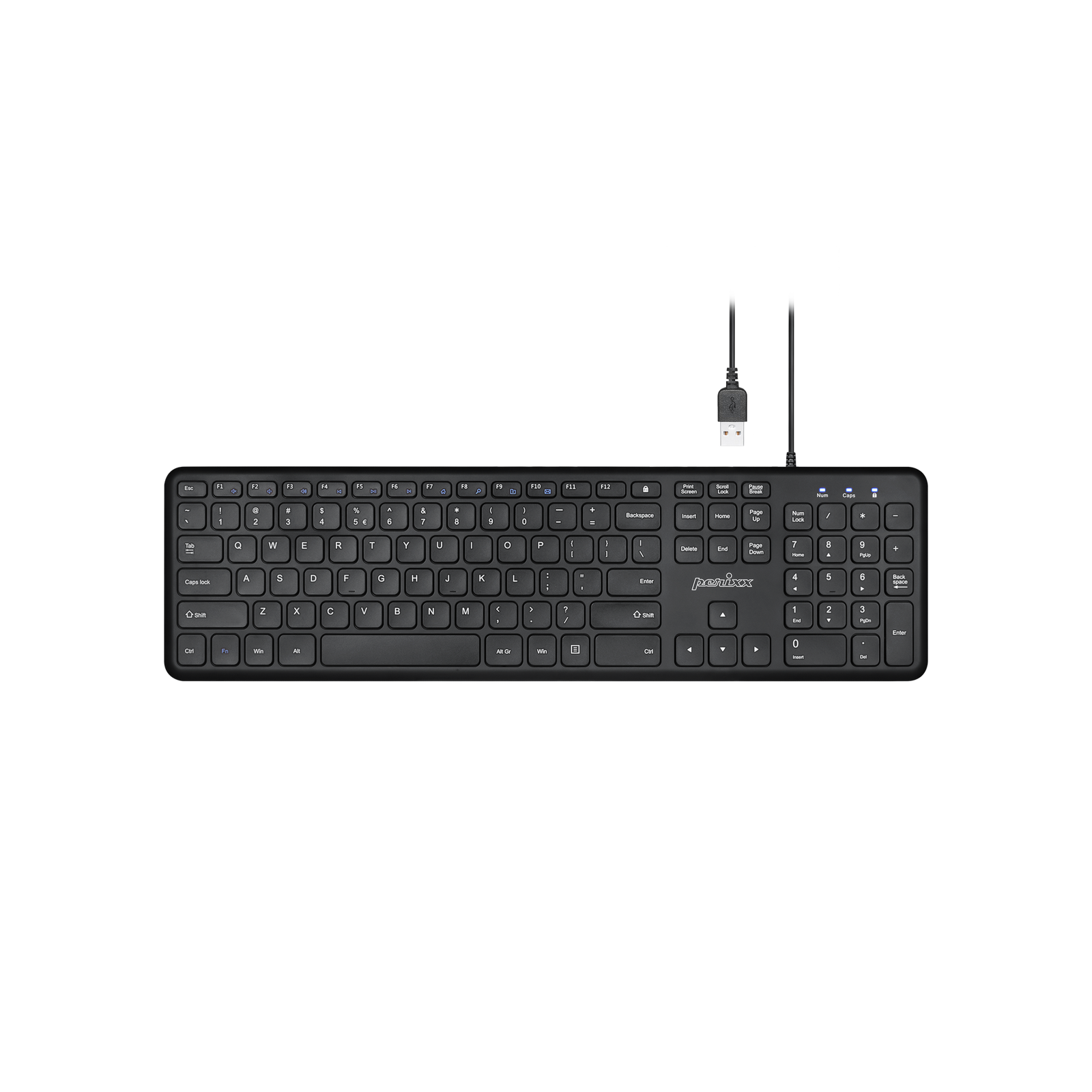 PERIBOARD-210 有線フルサイズキーボード スリムデザイン 静音