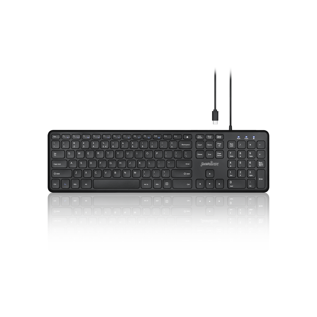 PERIBOARD-210C USBタイプC フルサイズキーボード – Perixx Japan