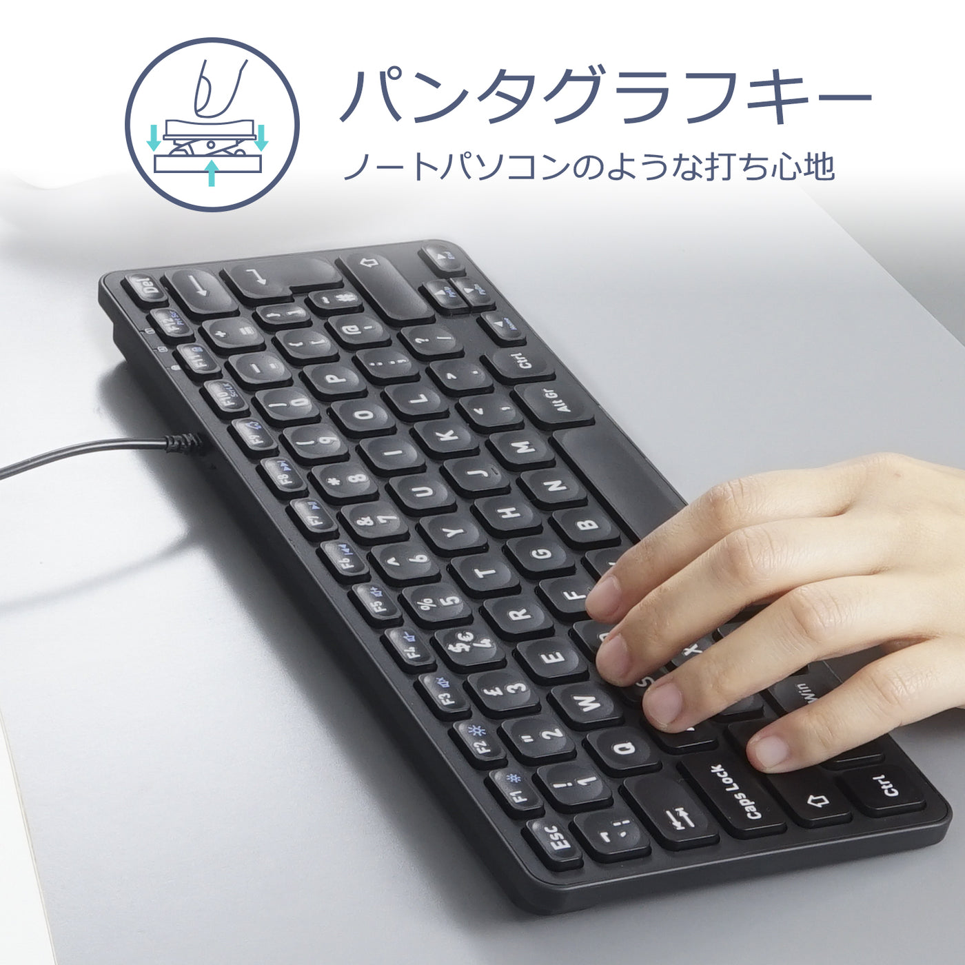 PERIBOARD-432 ミニサイズパンタグラフキーボード – Perixx Japan