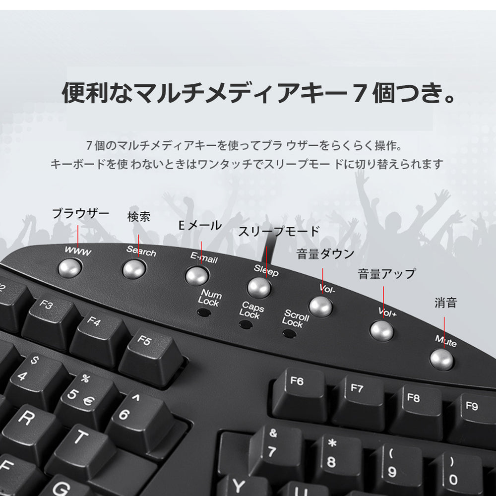 PERIBOARD-512B-有線エルゴノミクスキーボード – Perixx Japan