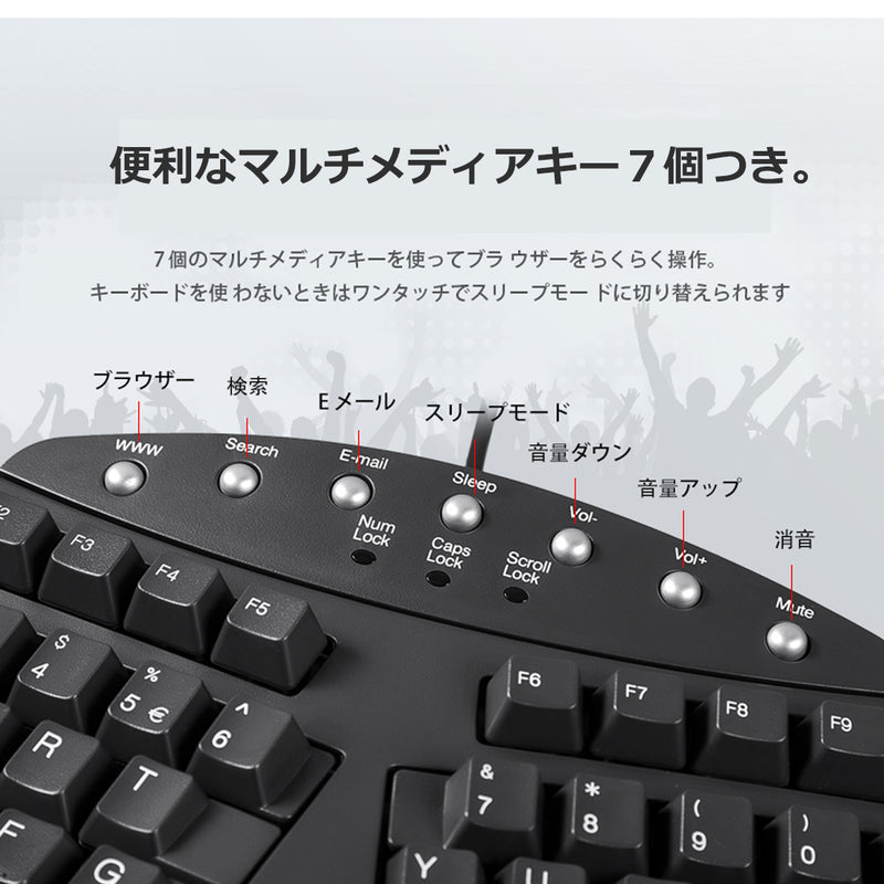 PERIBOARD-512B-有線エルゴノミクスキーボード – Perixx Japan