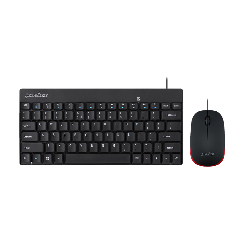 PERIDUO-212B 有線 ミニ USB キーボード マウスセット ブラック PERIDUO-212B 有線 ミニ USB キーボード マウスセット ブラック