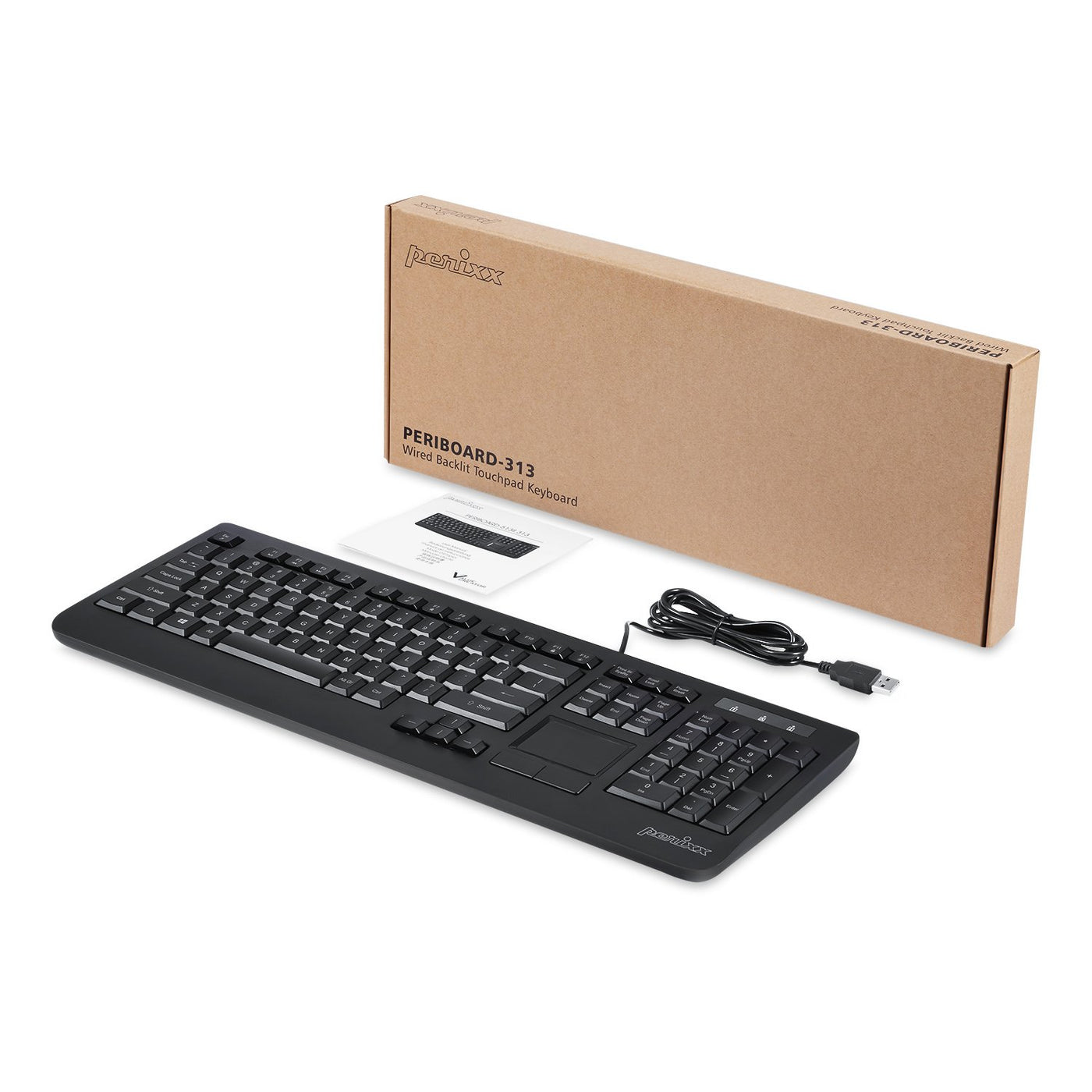 PERIBOARD-313 タッチパッド付キーボード LED バックライト搭載 PERIBOARD-313 タッチパッド付キーボード LED バックライト搭載