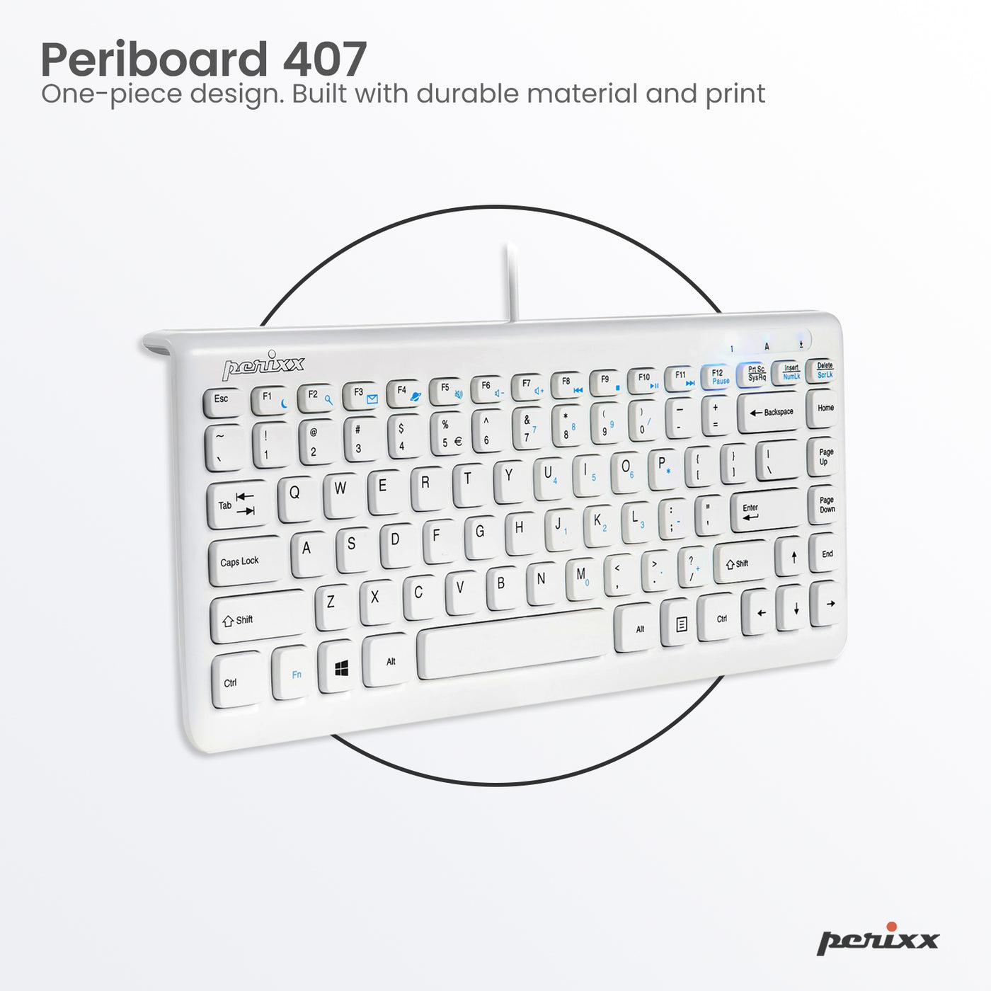 PERIBOARD-407W 有線ミニキーボード 英語配列 – Perixx Japan