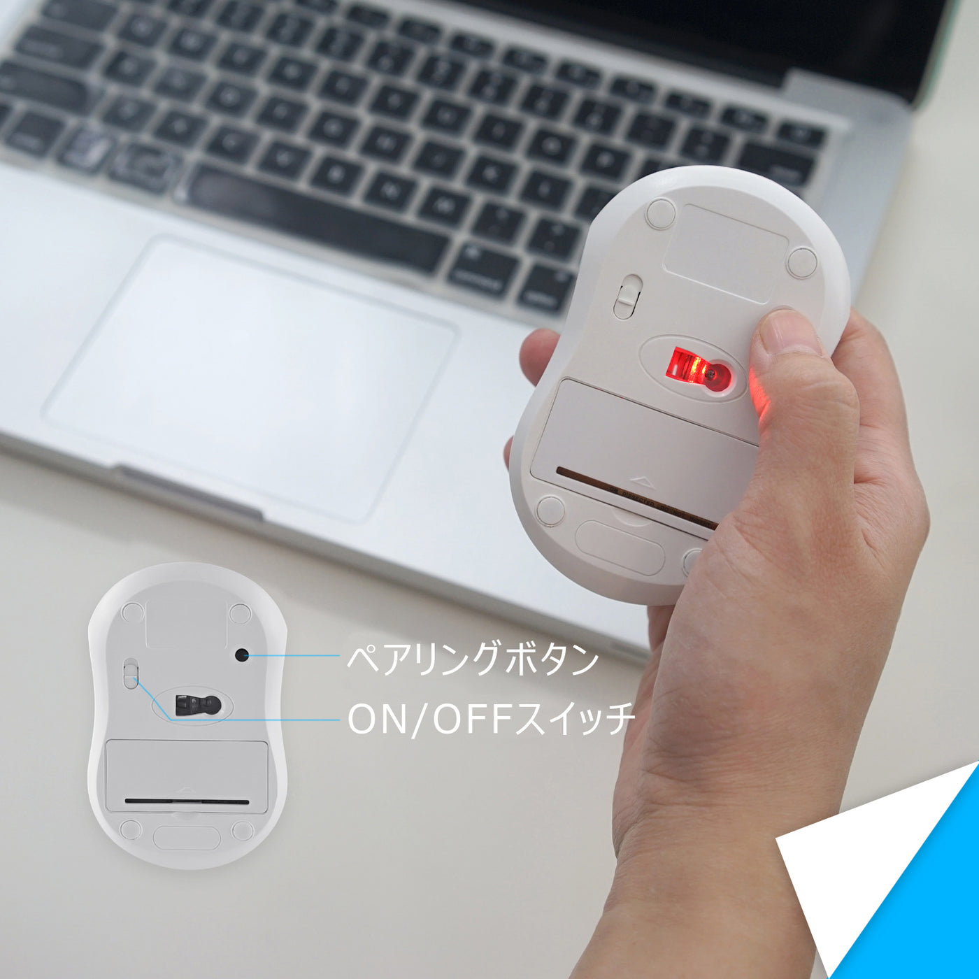 PERIMICE-802W Bluetooth ミニマウス ホワイト – Perixx Japan