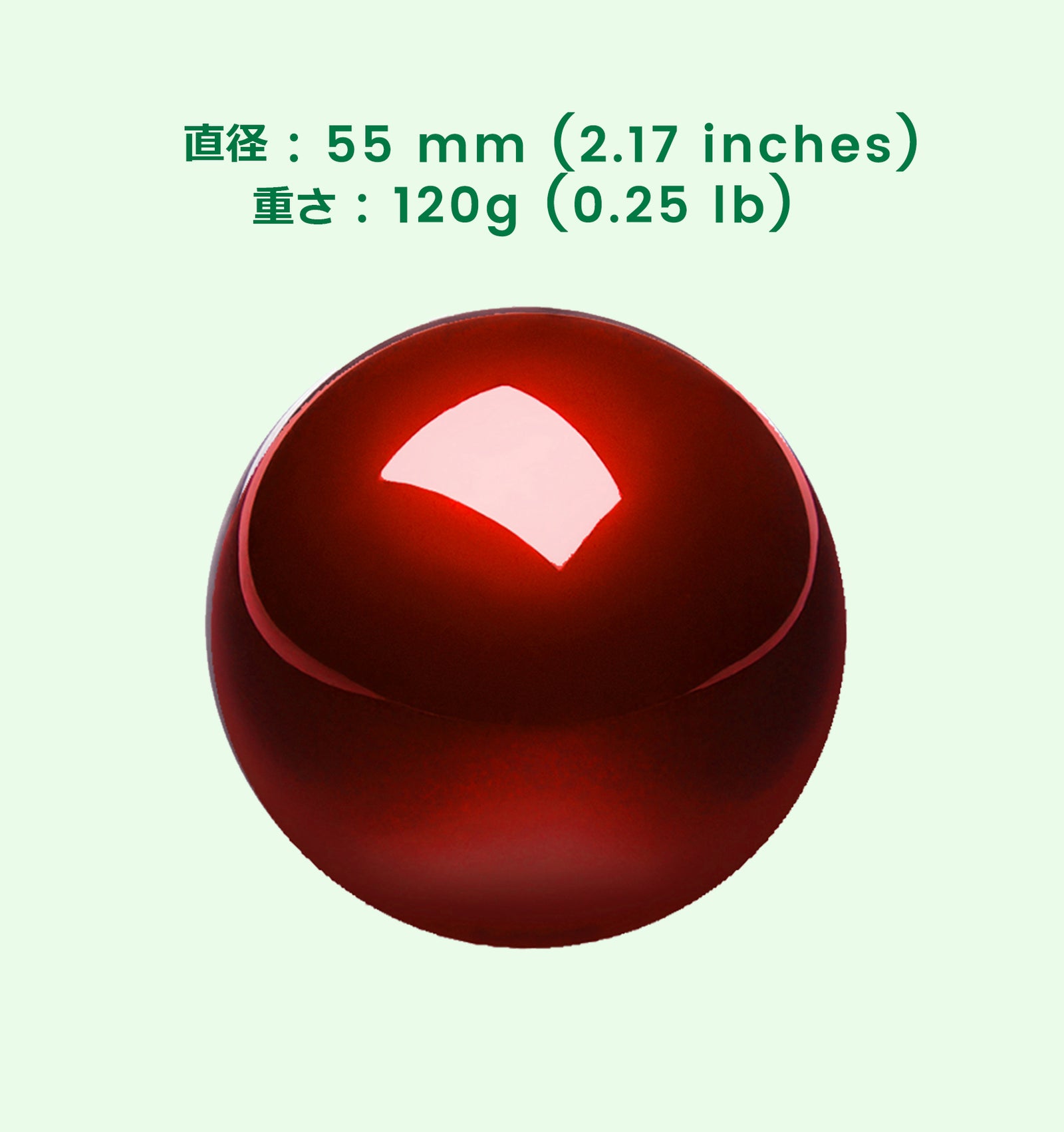 PERIPRO-304GLR レッド 55mmトラックボール交換用 光沢仕上げ – Perixx
